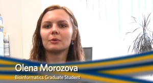 Olena Morozova and Ryan Morin talk about Bioinformatics